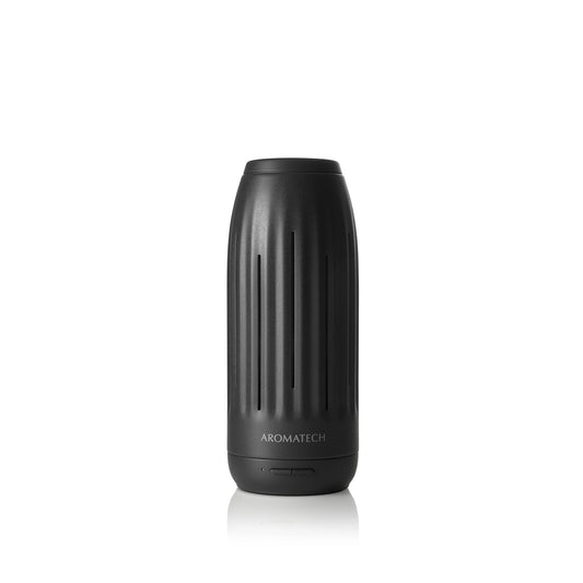 AromaTech Ambience Scent Diffuser for Essential Oil Blends & Fragrances – Waterless Scent Machine w/Bluetooth for Home, Bathroom Boutiques, Hotel, Spa – Charcoal Mini